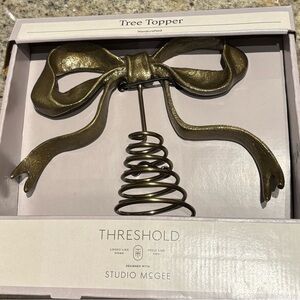 Metal Bow Tree Topper from Threshold™ designed with Studio McGee